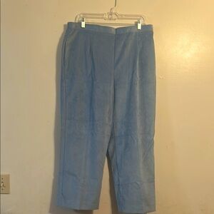 Alfred Dunner Classic Fit Blue Trousers Sz 16W